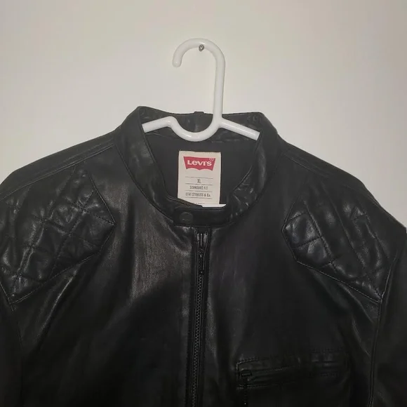 Mens Premium Black Cafe Racer Lambskin Leather Jacket - Picture 2 of 16